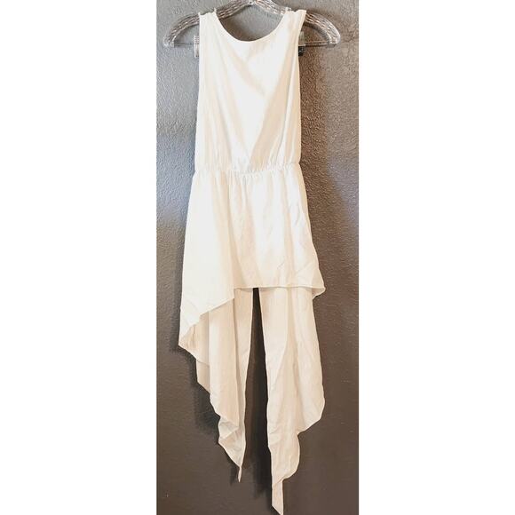 Anthropologie SB Sachim + Babi Ivory Drape Textured Sleeveless Blouse Size XS - Picture 4 of 10